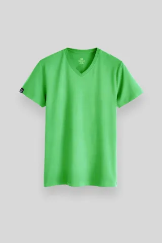 Herren V-Ausschnitt Kurzarm T-Shirt