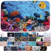 Sanilo Badematte mit Motiv, viele schöne Badteppiche zur Auswahl, rutschhemmend beschichtet, waschbar, schnelltrocknend, Polyester, rechteckig, sehr weich, hochwertig & modern, 50 x 80 cm oder 70 x 110 cm