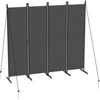 FIVMEN Paravent Raumteiler Klappbar Trennwand Freistehend Sichtschutz Raumtrenner, für Innen und Außenbereich, Ideal für Wohnzimmer und Garten