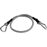 Windhager Seilhaken Expanderseil inkl. Karabinerhaken, 4 Stk., elastisches Spannseil, (Packung, 4-St), zur Transportsicherung und fixieren von Sonnensegel, 70 cm