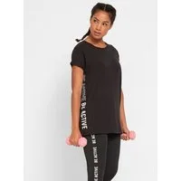 bonprix T-Shirt Loose Fit Passform, Kurzarm, seitliche Prints