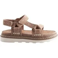 Next Trekkingsandalen Veloursleder mit Klettverschluss Sandale (1-tlg)