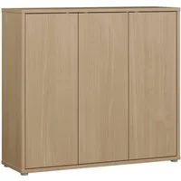 FORTE Schuhschrank Alice Springs, Schuhschrank, Platz für 20 Paar Schuhe, 3 Türen (B/H/T 109,2/99,1/34,9 cm) Stauraumschrank, Mehrzweckschrank, grifflose Front, Push to open
