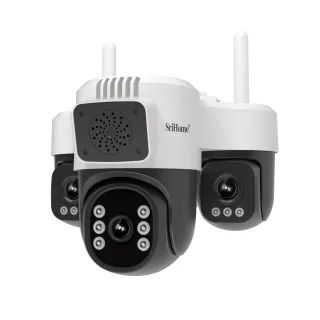 SriHome SH073 6MP 3X Zoom WIFI PTZ Security Camera 360° Coverage Full-Color Night Vision Human Motion Two-Way Audio Soun