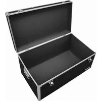 anndora Aufbewahrungsbox Alu Rahmenkoffer Transportbox (schwarz), stabiler Metallrahmen - mit Moosgummi ausgekleidet