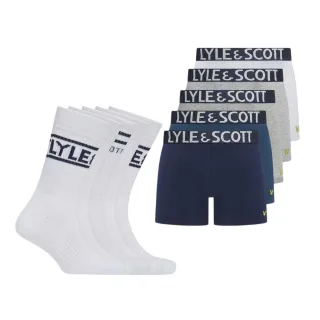 Lyle & Scott - "Tweed" Geschenk-Set für Herren (10er-Pack) (Floral/Blau)