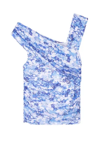 Fabienne Chapot - Asymmetrisches Top blau - Gr. - S