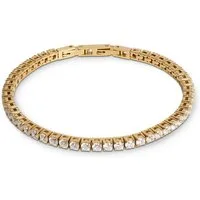 COEUR DE LION Armband Schmuck Geschenk Edelstahl Tennis Würfelkette, mit Zirkonia (synth)