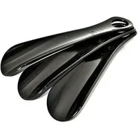 Schuhlöffel 3x Schwarz - Schuhlöffel Schuhanzieher aus Kunstst