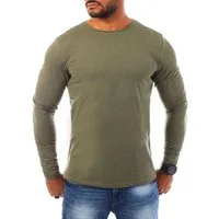 Young & Rich Langarmshirt Herren Uni Basic Longsleeve Rundhals round-Neck Unterziehshirt 2002 Rundhalsauschnitt unifarben langarm slim fit