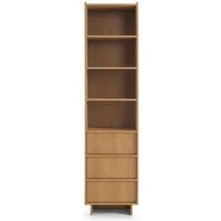 yourhouse24 Bücherregal Schmales Regal YOSHI (50 cm) – Eiche Carmel