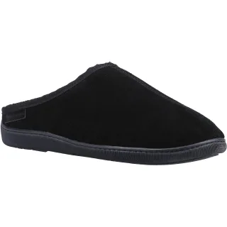 Hush Puppies Herren Ashton Wildleder Hausschuhe (Schwarz)