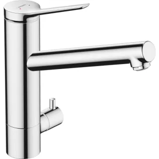 hansgrohe Zesis M33 200 Küchenarmatur 74807000 1jet, Geräteabsperrventil, CoolStart, chrom