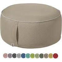 heimtexland Sitzkissen Outdoor Pouf Bodenkissen Garten Lounge Deko Hocker, schmutz-/wasserabweisend I UV-beständig I waschbar