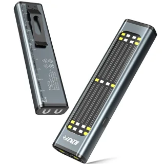 Portable LED+COB Work Light Powerful Magnetic Long-Range Type-C Rechargeable Emergency Outdoor Solar-Powered High Bright