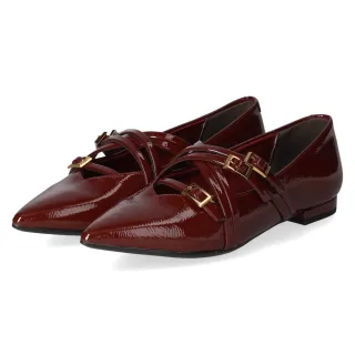 Tamaris Spangenballerinas - Gr. 36 - Rot - Synthetik