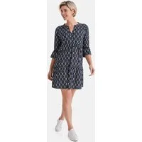 STOOKER WOMEN Midikleid TUNIKA Kleid V-Neck Tunika Kleid mit V-Ausschnitt Figurumspielend für Damen