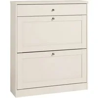 OTTO home Schuhschrank Heide Breite 90cm, mit Schubkasten, 2 Klappen und Facettenfront, Höhe 103cm