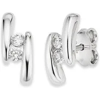 Bruno Banani Paar Ohrstecker Schmuck Geschenk Silber 925 Ohrschmuck Ohrringe Glitzerstein, mit Zirkonia (synth)