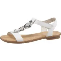 Rieker Riemchensandale, Sommerschuh, Sandalette, Blockabsatz, mit Schmuckapplikation