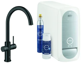 GROHE Starter Kit GROHE Blue Home 31455KS1, C-Auslauf, Einlochmontage, mit Bluetooth 4.0 31455KS1