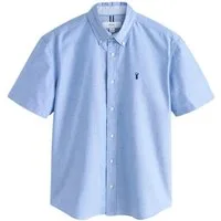 Next Kurzarmhemd Kurzärmeliges Regular Fit Oxford-Hemd (1-tlg)