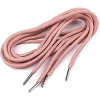 maDDma Schnürsenkel 2 x 130cm Schnürsenkel rund mit Endstücken Rundsenkel Ø5mm, rosa
