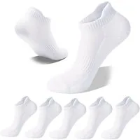 FOUORTUNATE-BEE Sportsocken Sportsocken 5er Set atmungsaktiv Sneaker Socken Größe 35-42 Laufsocken für Sport Fitness Joggen Yoga Alltag Damen Herren