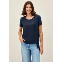 CECIL Shirtbluse Elastiksaum mit Knotendetail