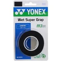 Yonex Griffband Overgrip Wet Super Grap 0.6mm (Komfort/glatt/leicht haftend) schwarz