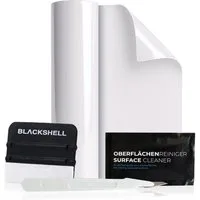 Blackshell Schutzfolie Lackschutzfolien Zuschnitte mit Werkzeug, Lackschutzfolie für alle glatten Oberflächen, 150µm, Steinschlagschutz