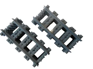 8x Lego City Eisenbahn-Schiene [gerade]