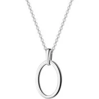 Firetti Kette mit Anhänger Geschenk Silber 925 Halsschmuck Halskette Ankerkette ovale Form