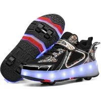 HUSK'SWARE Rollschuhe, Leuchtende Rollschuhe für Kinder,Schuhe mit Rollen