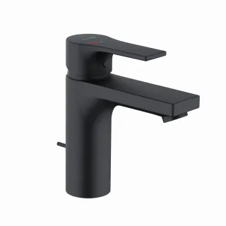 Kludi ZENTA SL Waschtischarmatur 100mm EcoPlus, m. Ablaufgarnitur mattschwarz, 482933965 482933965