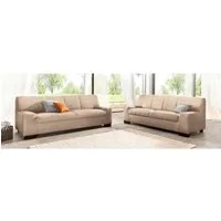 DOMO collection Polstergarnitur Norma kubisch und zeitlos, (Set, 2-tlg), bestehend aus je einem 2- und 3-Sitzer