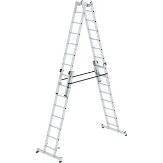 Munk Sprossen-Stehleiter 4-teilig mit nivello®-Traverse - 033032