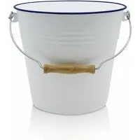 Krüger Putzeimer Emaille Mini-Eimer Husum, 1 Liter, (1-tlg), Emaille, 1,2 Liter