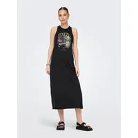 ONLY Jerseykleid ONLLUCY LIFE S/L DRIVE DRESS BOX JRS Baumwolle, regular fit, Rundhals, Frontdruck