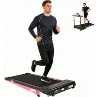 Vankel Laufband Walking Pad, Laufband für Zuhause, bis 6 km/h, max. 110kg (mit LED-Display & Fernbedienung), leise und kompakt, Laufband für Zuhause, mit 6% Steigung