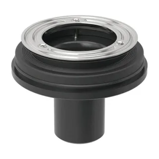 Geberit d90 Duschwannenablauf 150592001 für stockwerksdurchdringende Montage, ohne Geruchsverschluss, DN 50, Ø 50 mm