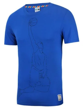 Puma x Dr. Basketball Herren regulärer T-Shirt Top T-Shirt Blue 570427 61 RW86