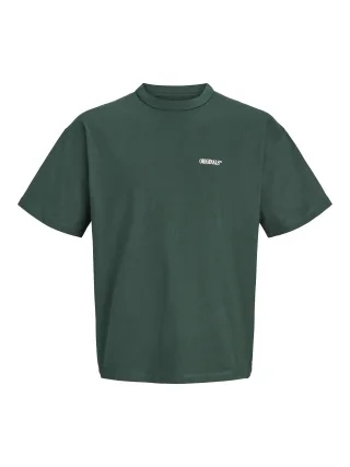 JACK&JONES - JORFREDERIKSBERG BACK TEE SS CN LN Pine Grove - Gr. - L