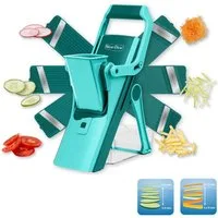 Genius Gemüsehobel Genius Gemüseschneider Nicer Dicer Mando 12tlg.Gemüsehobel Gemüse, Kunststoff, Edelstahl
