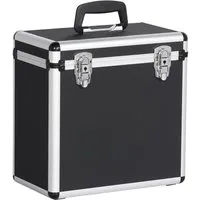 Yaheetech Aktenkoffer Plattenkoffer, 0 Rollen, Abschließbarer Koffer Aufbewahrungskoffer, 35 × 20 × 36 cm
