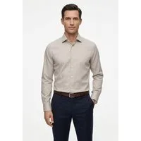 BOSS Businesshemd HANK Slim-Fit, aus funktionalem Stretch-Twill, Kentkragen