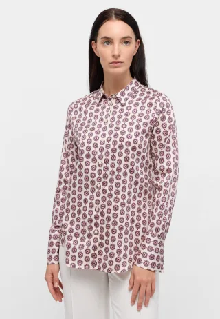 ETERNA - Bluse Satingewebe Langarm pink - Gr. - 42/Langarm