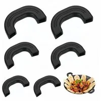 FOUORTUNATE-BEE Topflappen Topfgriff-Schutz aus Silikon, hitzebeständig, 6-teiliges Set, Praktischer Küchenhandschutz für Töpfe und Pfannen