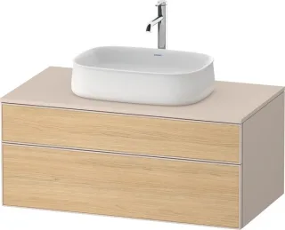 Duravit Zencha Konsolenwaschtischunterbau wandhängend Natur Eiche & Taupe Matt & Supermatt 1000x550x ZE4821030830000