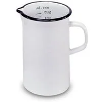 Krüger Messbecher Litermaß 10 cm weiß 11101, (1-St)